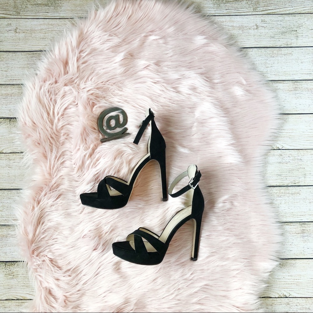 Zara Sexy Strappy Platform Heels Sz 7.5 WORN ONCE
